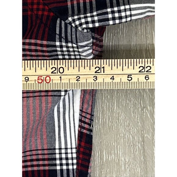 Goodfellow & Co Men’s Medium Red Black‎ Plaid Tartan Flannel Shirt - Picture 8 of 8
